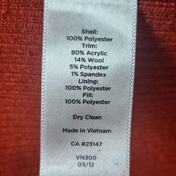 Talbots Burnt Orange Colored Quilted Vest - Picture 9 of 9